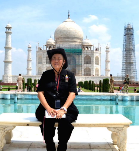 Agra: ताजमहल के दीदार को पहुँचीं थाईलैंड की राजकुमारी सीरीबन्नावरी