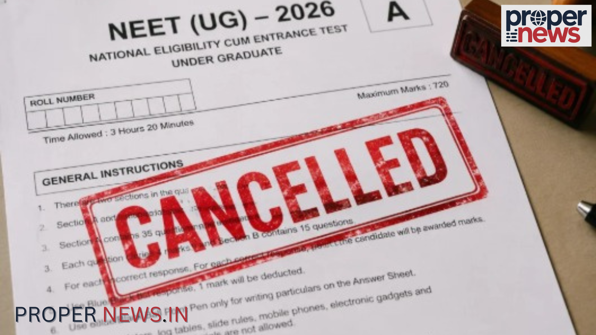 NEET UG 2026 Cancelled