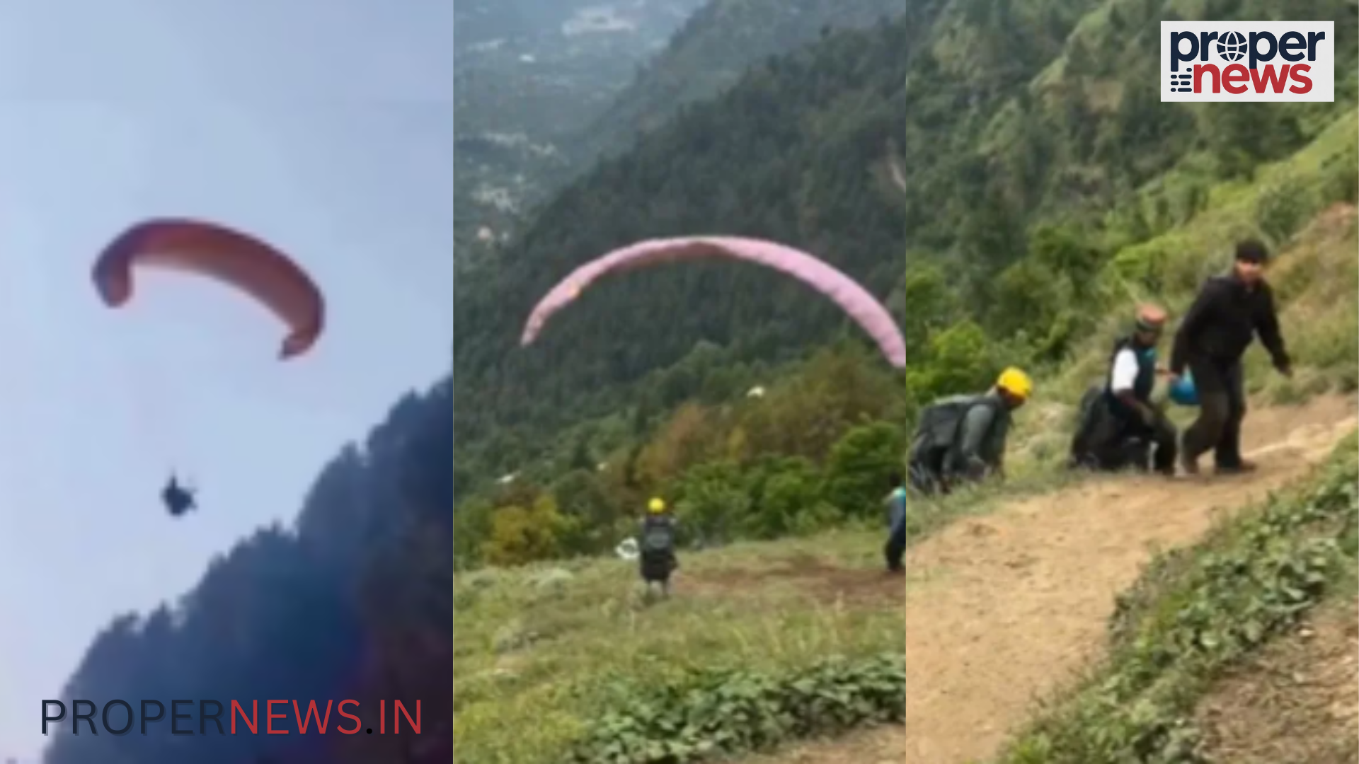 Paragliding Accident Video Viral India