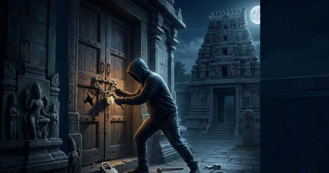 Temple theft Kaimur Bhabua