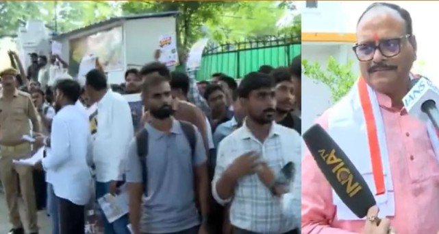 UPSSSC aspirants protest Lucknow