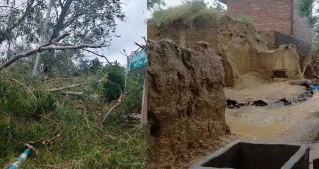 UP Heavy Rain Destruction