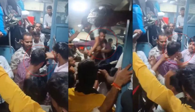 UP Sampark Kranti Express Fight
