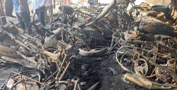 Nagpur garage fire