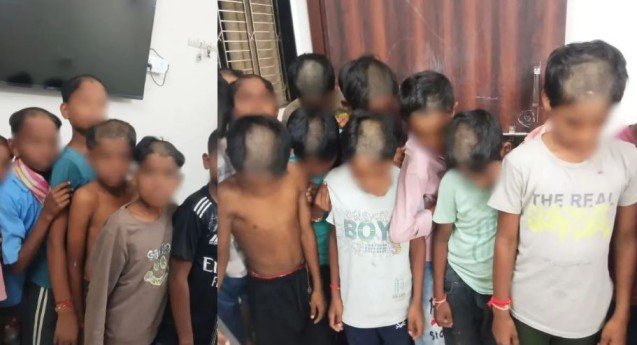 Chandrapur Ashram School Haircut