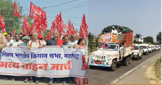 Maharashtra Farmers Long March to Mumbai
