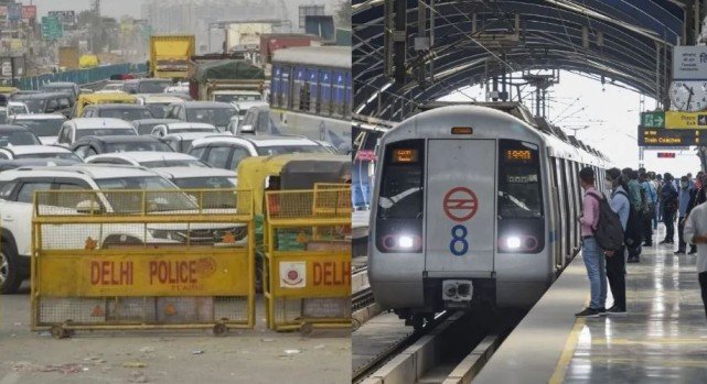 Delhi Metro stations closed